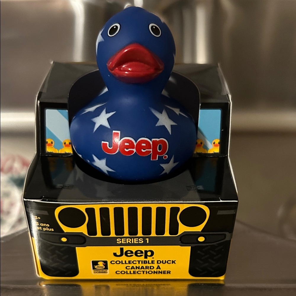 Jeep Series 1 Collectible Rubber Duck With Stars And Stripes.